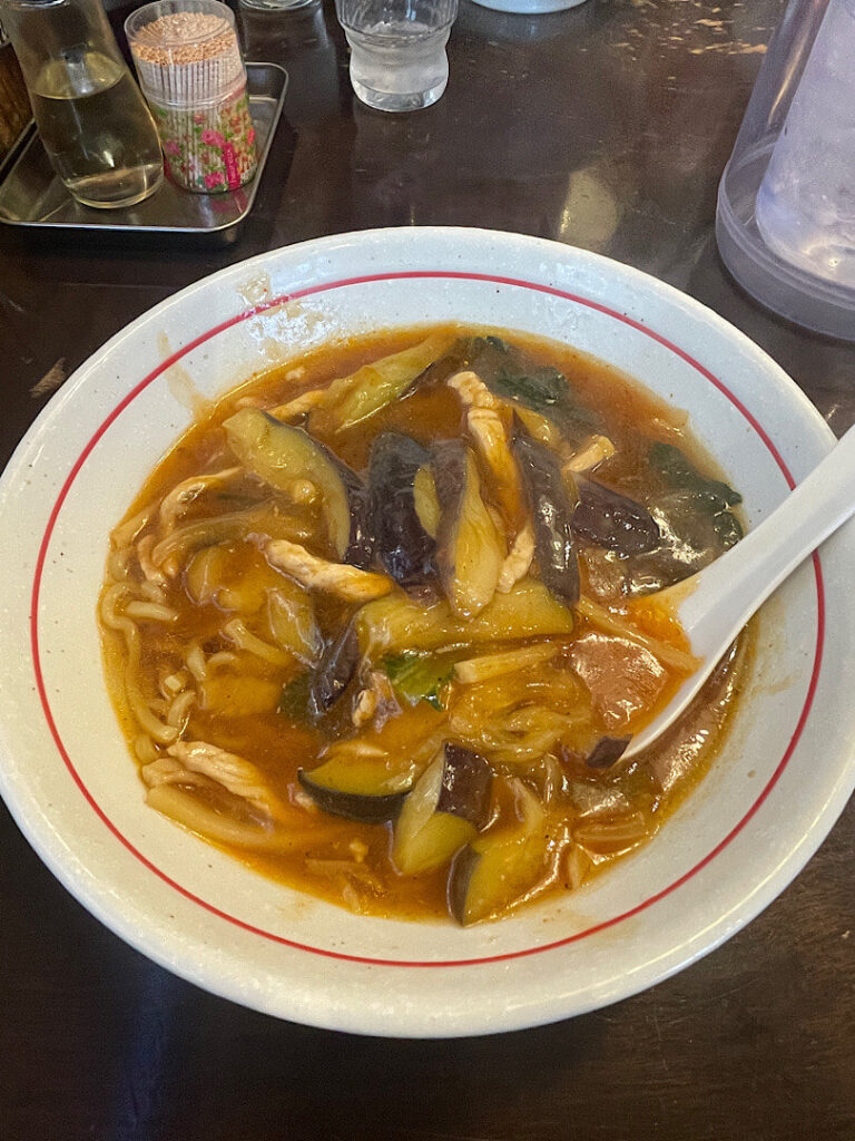 注文したウーシャン麺