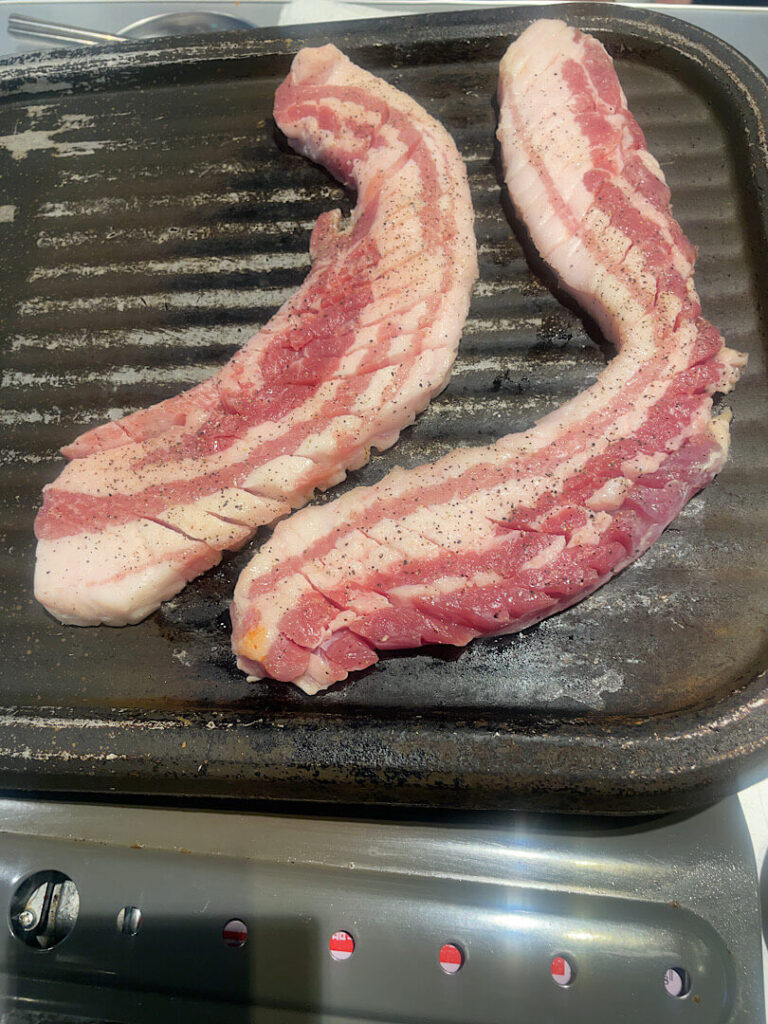 生サムギョプサルのお肉(焼く前)