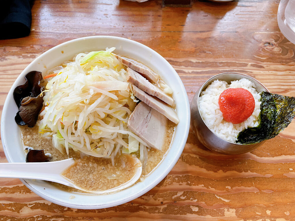 注文した、ぽっぽ屋のCセットメニュー